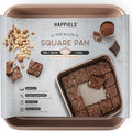 Nonstick 9x9 Baking Pan | PFOA & BPA Free Non Toxic 9 x 9 Inch Cake & Brownie Pan | Best Nontoxic Square 9x9 inches Pans for Baking | Non Stick Carbon Steel Gold Baking Ware