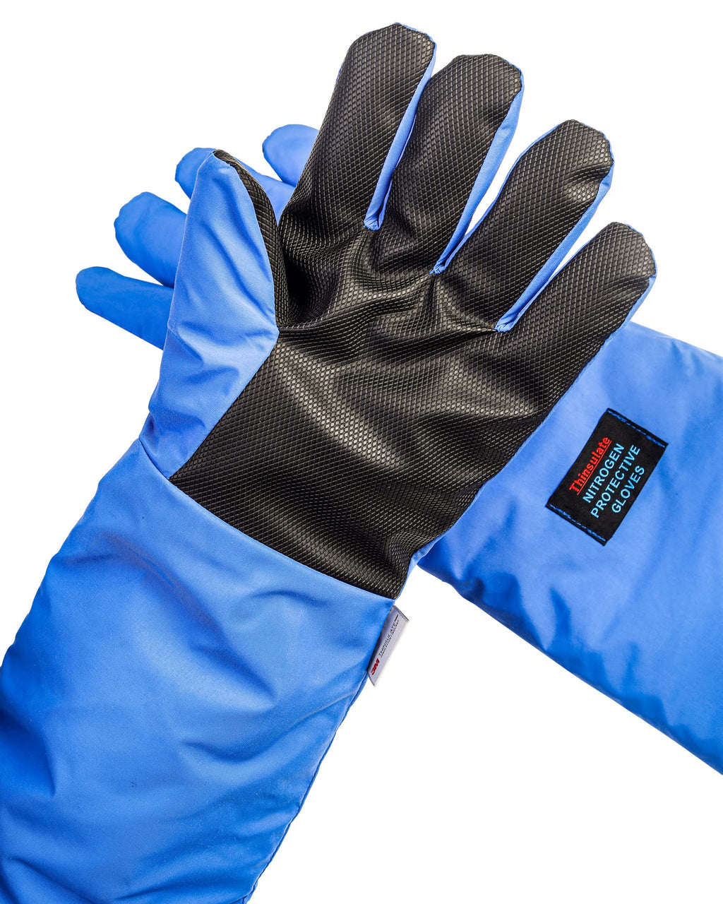 egowz Cryogenic Gloves Low Temperature LN2 Liquid Nitrogen Protective Gloves Cold Storage Safety Frozen Gloves (Black Mid Arm Length/15 inch)