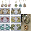 Dragon Earring & Pendant Mold Set - 7 Piece Dinosaur & Egg Designs for Resin Earring Decoration
