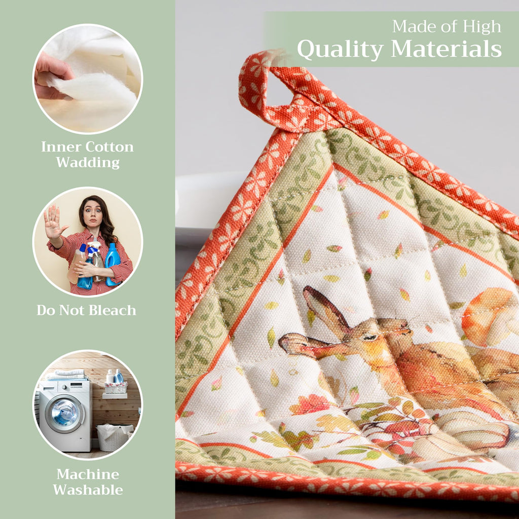 Maison d' Hermine Pot Holders 100% Cotton Potholders (8" x 8", Pack of 1)