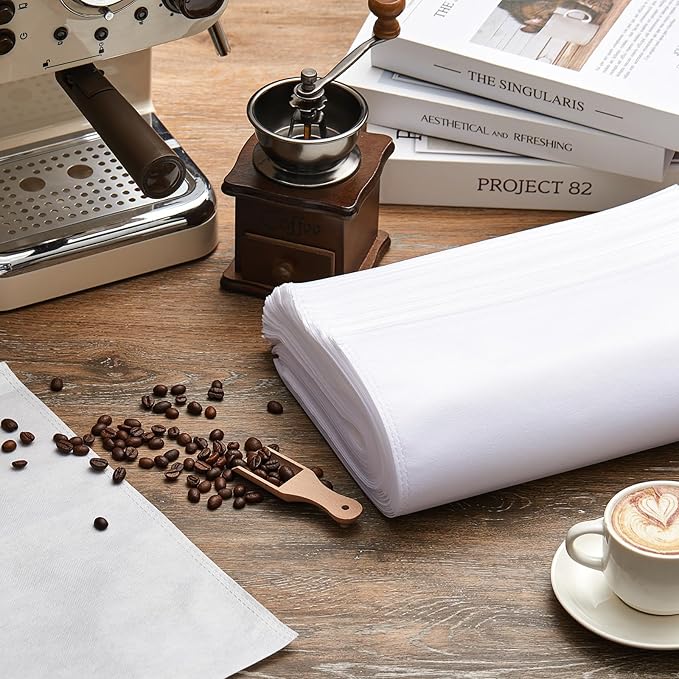 50 Pcs 11.5" x 13" Commercial Home Cold Brew Coffee Filter Bags with Drawstring, Disposable for Commercial Home Cold Brew Coffee Makers