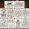 Christmas Stencils for Crafts Reusable A4 Christmas Stencils for Painting