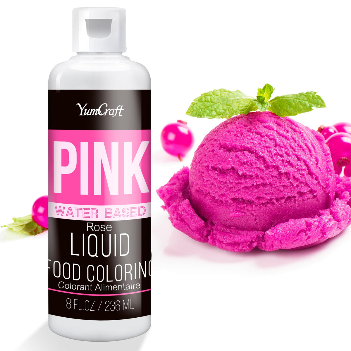 Food Coloring Liquid - Vibrant Color Food Coloring for Cake Decorating, Baking, Easter Egg, Icing - Tasteless Food Color Dye for Fondant, Cooking, Airbrush (Red velvet, 8 Fl.oz)