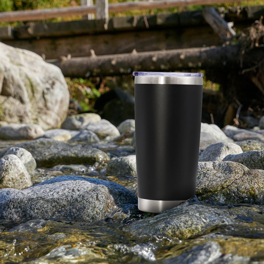20 oz Tumbler Insulated Tumblers Stainless Steel Coffee Mug,Black 12PCS