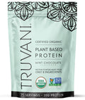 Truvani Organic Plant Based Protein Powder | Mint Chocolate | 20 Servings