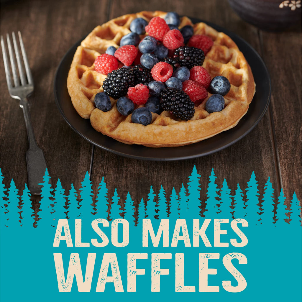 Krusteaz Protein Pancake Mix, Buttermilk Pancake Mix, 100% Whole Grain Flour & 15g of Protein Per Serving, Also Makes Waffles, Just Add Water 20 Ounce (Pack of 2)