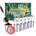 JavaNest 6 Pack Reusable K Cups for Keurig 2.0 & 1.0, Stainless Steel Reusable Coffee Pods for Keurig, Reusable Pods, Refillable Coffee Filter with Scoop & 6 Extra Seals (6 * new for Keurig 2.0 & 1.0)