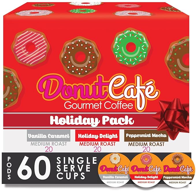 Donut Café K-Cup Coffee Pods, Dark Roast