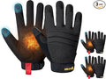 KAYGO Insulated Mechanic Work Gloves,3 Pairs KG127W Winter Thermal Safety Work Gloves for Men and Women, Double Lining,Heavy duty,Improved dexterity,Excellent Grip,Ideal for outdoor jobs,XL