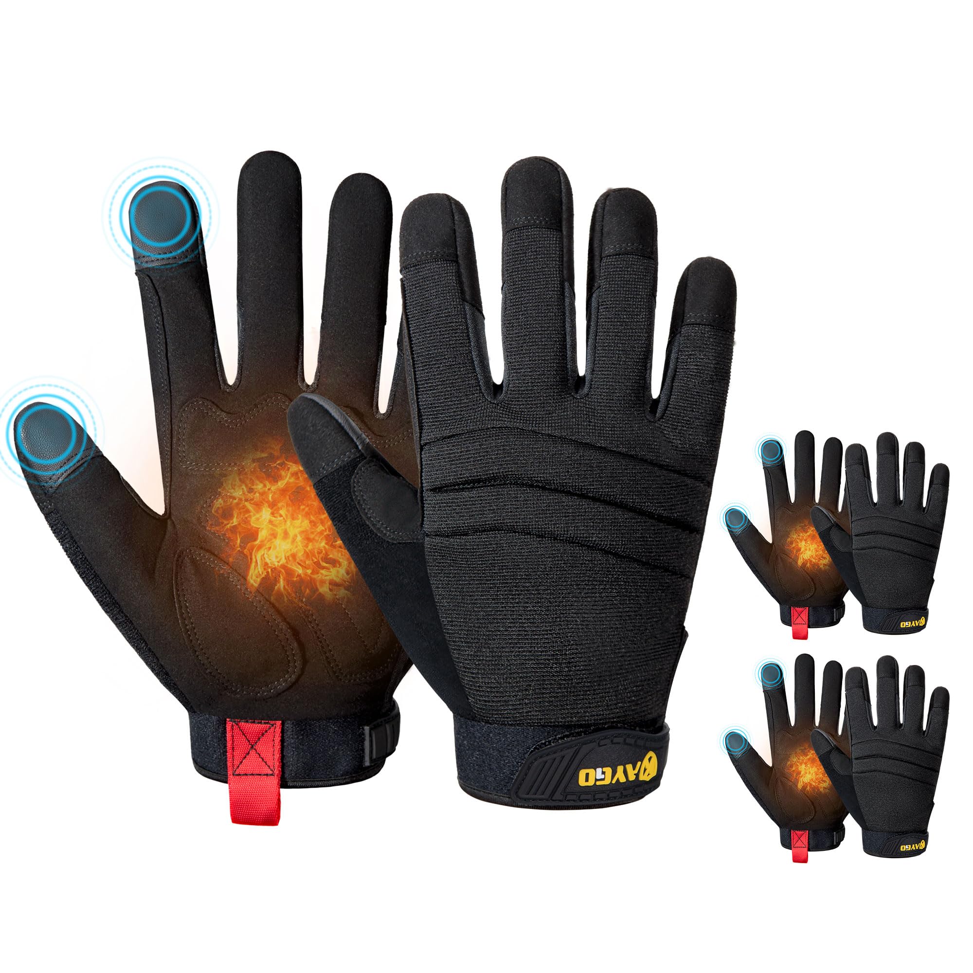 KAYGO Insulated Mechanic Work Gloves, Winter Thermal, KG127W
