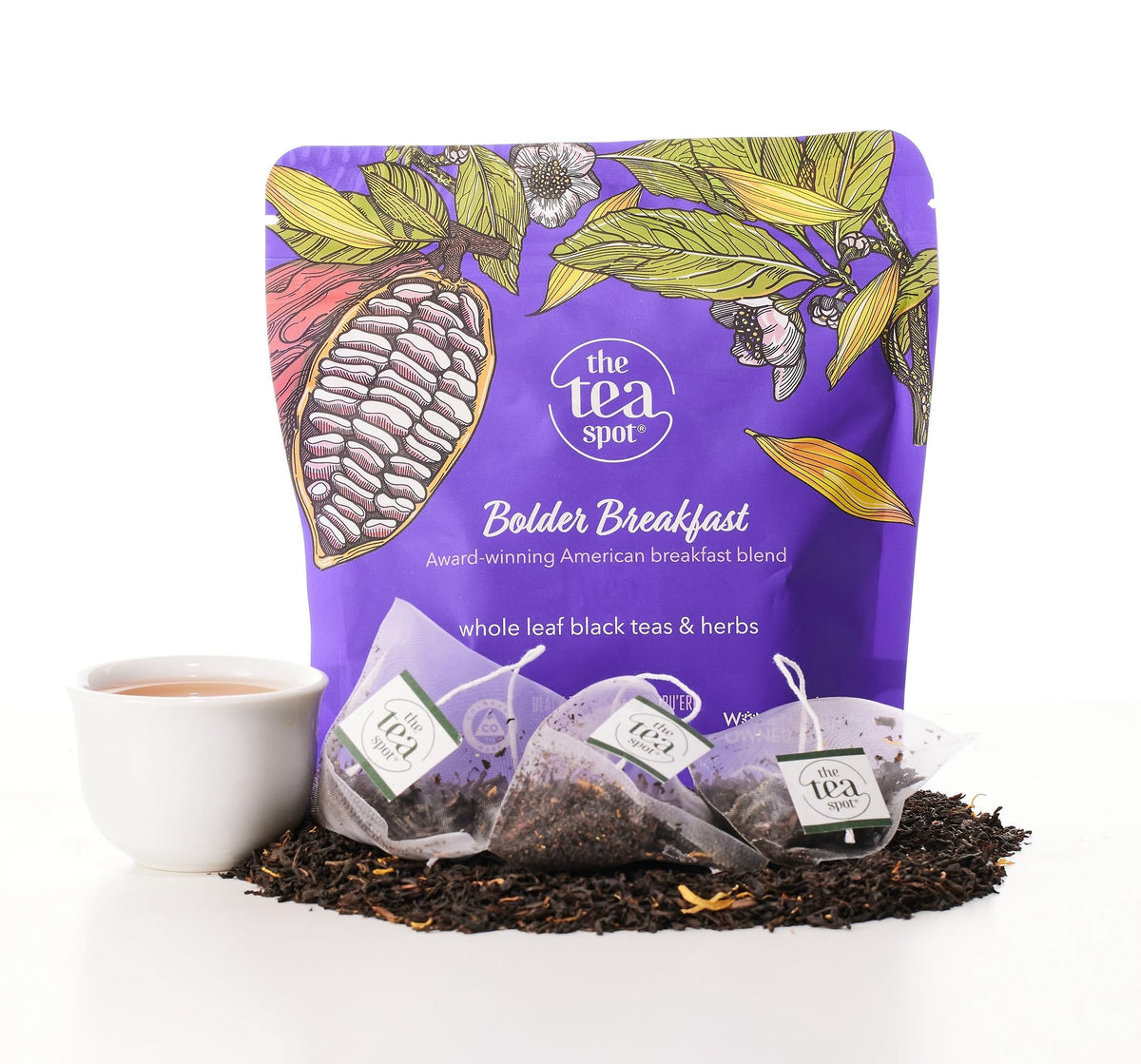 The Tea Spot Organic Keep Fit Green Tea with Yerba Mate and Matcha for Metabolic Support | Blend of Green Tea, Matcha, Yerba Mate, Rooibos, Lemongrass and Lemon Flavor | Caffeine-Free 15 Tea Bags