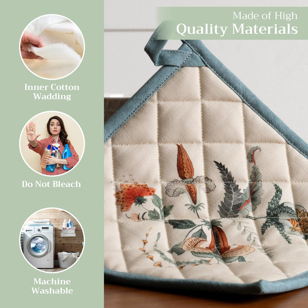 Maison d' Hermine Pot Holders 100% Cotton Potholders (8" x 8", Pack of 1)
