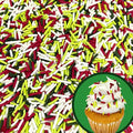 Manvscakes, Natural Christmas Sprinkles, No Artificial Dyes, Gluten Free, Holiday Cookies, Edible, Christmas Cake Decorations, 3 ounces, Nut Free, Baking