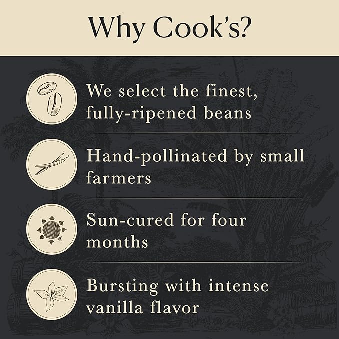 Cook's, Choice Premium Quality Pure Cookie Vanilla Extract, 16 oz