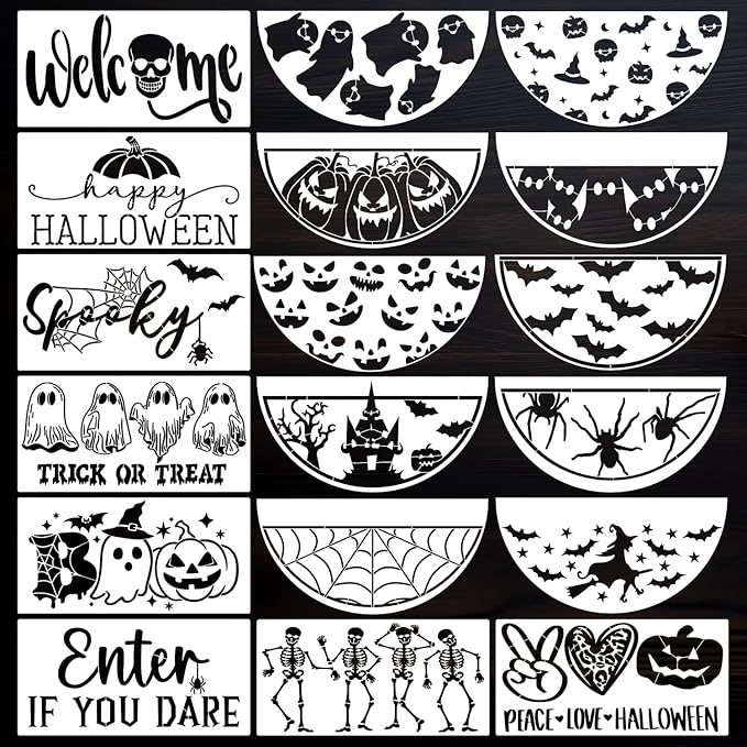Christmas Stencils for Windows Large Christmas Stencils for Crafts Reusable