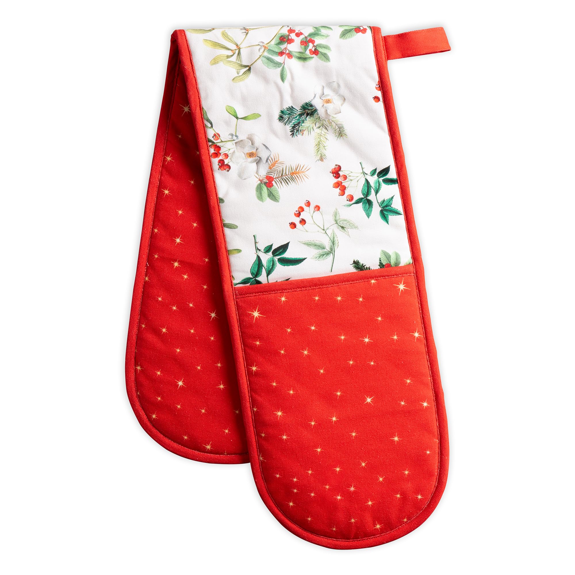 Maison d' Hermine Double Oven Mitts 100% Cotton Double Oven Glove (7"x35")