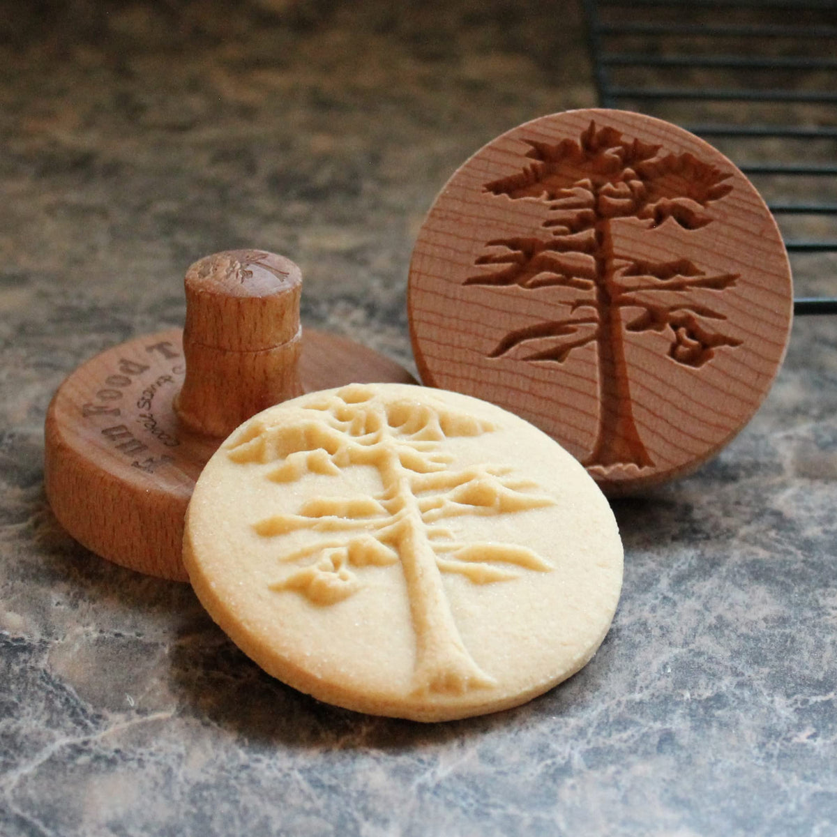 Fun Food Tools, Wood Cookie Stamp, 2.5 Inch (Chartres Cathedral CS-056)