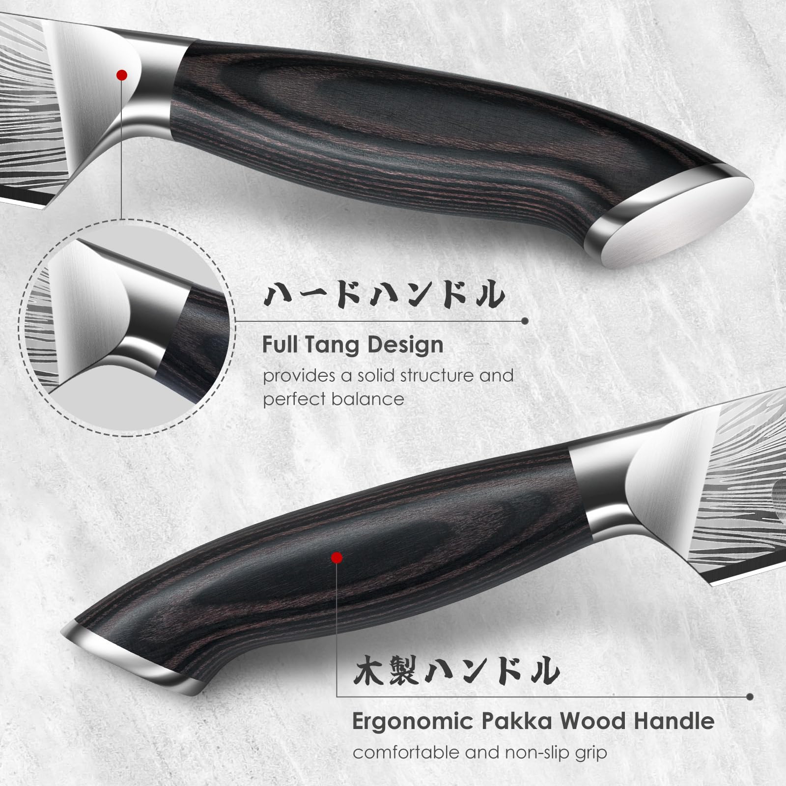 SHAN ZU Butcher Knife in High Carbon Powder Steel, 12 Inch Brisket Knife for Meat Cutting, Carving and Slicing Knives with Ergonomic Pakkawood Handle, Ultra Sharp Meat Breaking Knives
