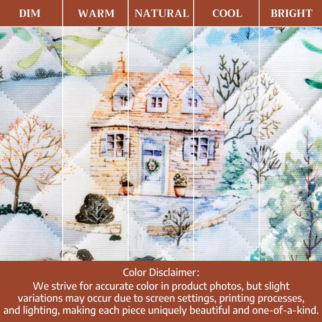 Maison d' Hermine 100% Cotton Oven Mitt & Pot Holder Set (7.5"x13" & 8"x8")