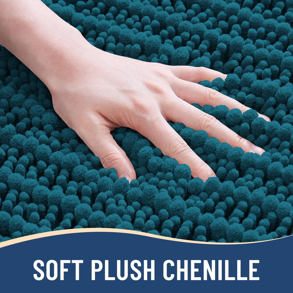 Arotive Bathroom Rugs Mat 47x24, Soft Absorbent Chenille Shaggy Bath Mat