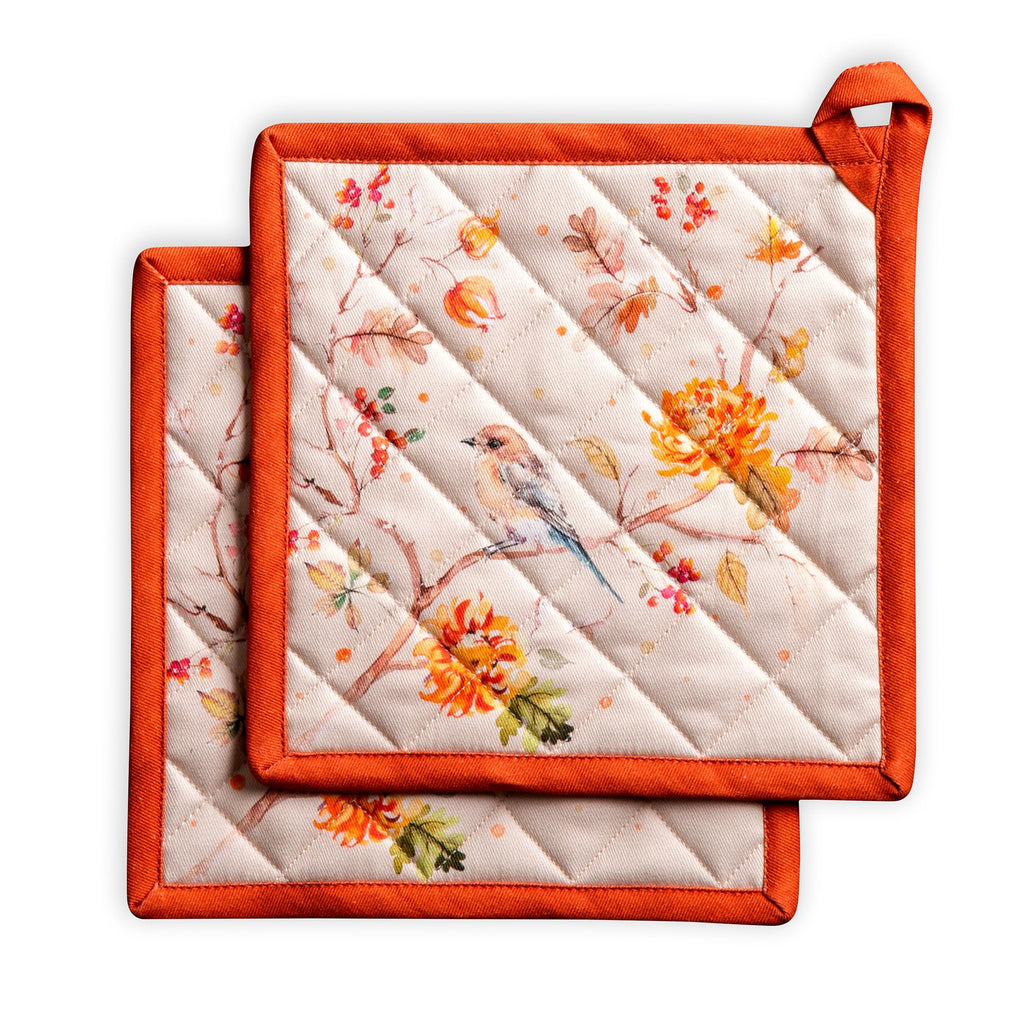 Maison d' Hermine Pot Holders 100% Cotton Potholders (8" x 8", Pack of 2)
