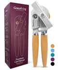 Graceliving Heavy Duty Manual Can Opener with Magnetic Lid Lifter, Orange