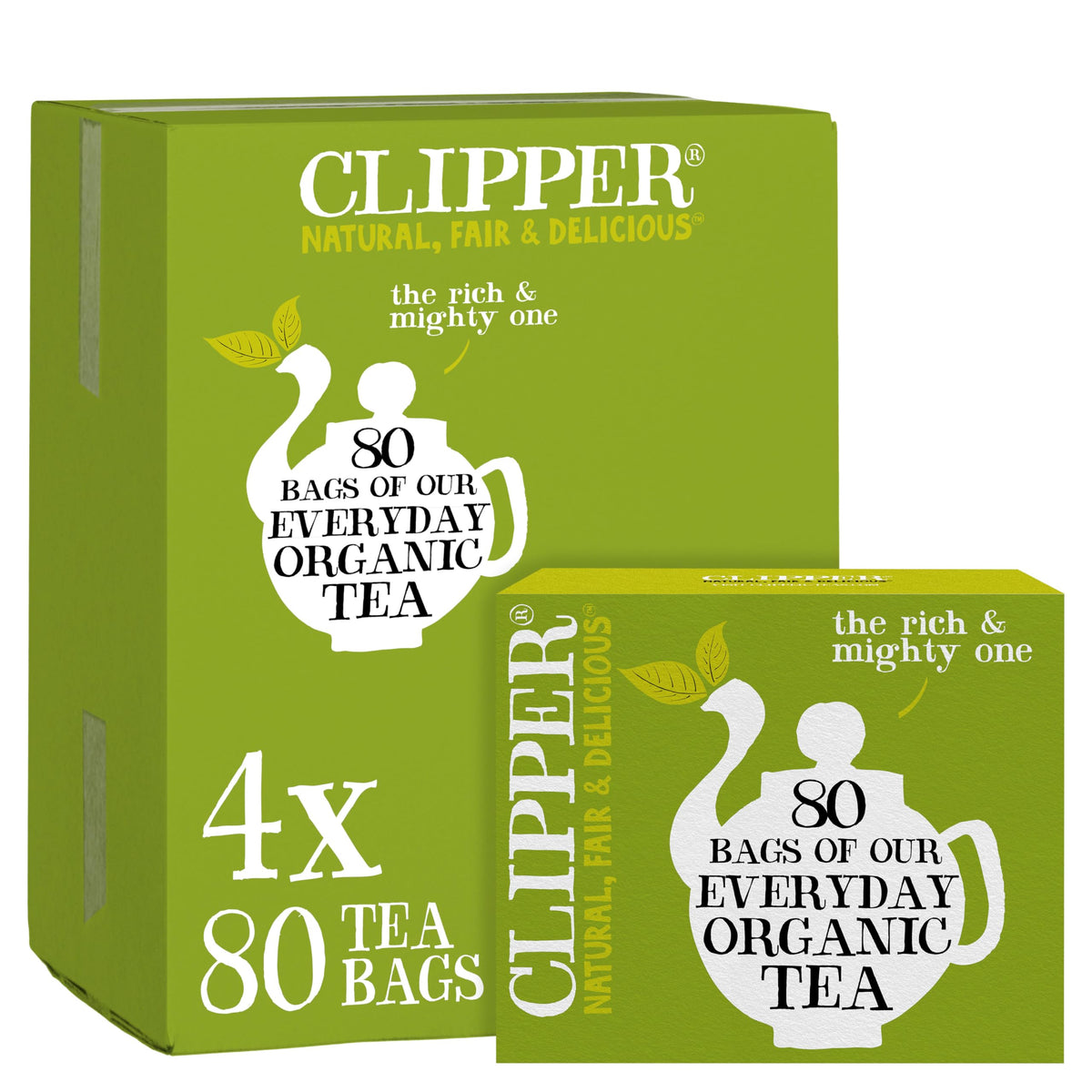 Clipper Organic English Breakfast Tea, 4 pack / 320 Tea Bags