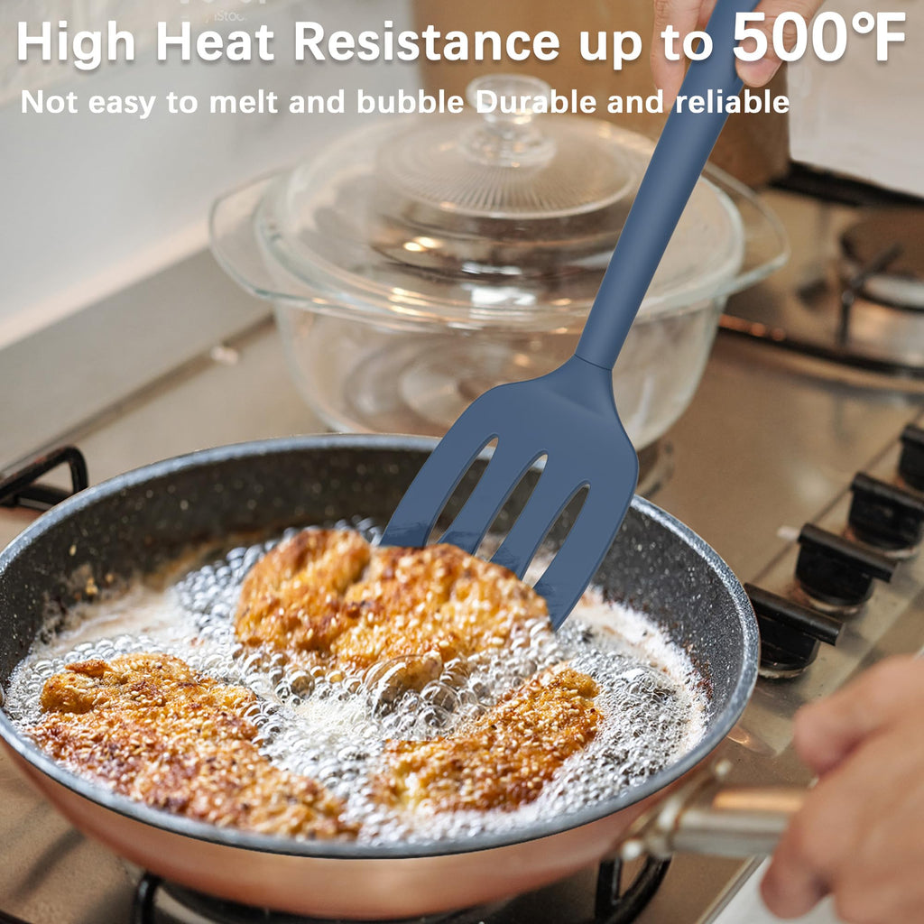 Coukre 2 Pack Silicone Spatula Set,High Heat Resistant, BPA-Free