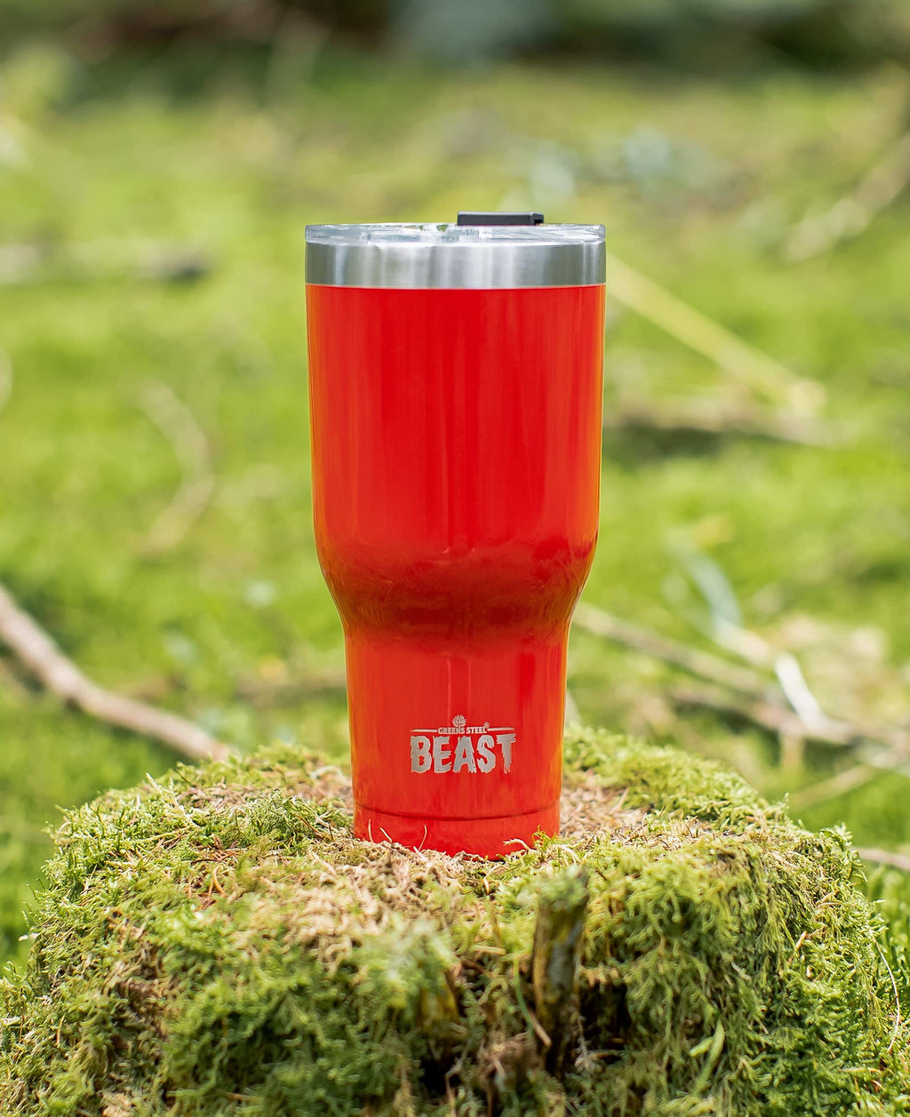 Beast 30 oz Tumbler Stainless Steel Vacuum Insulated Coffee Ice Cup Double Wall Travel Flask (Ladybug Red)