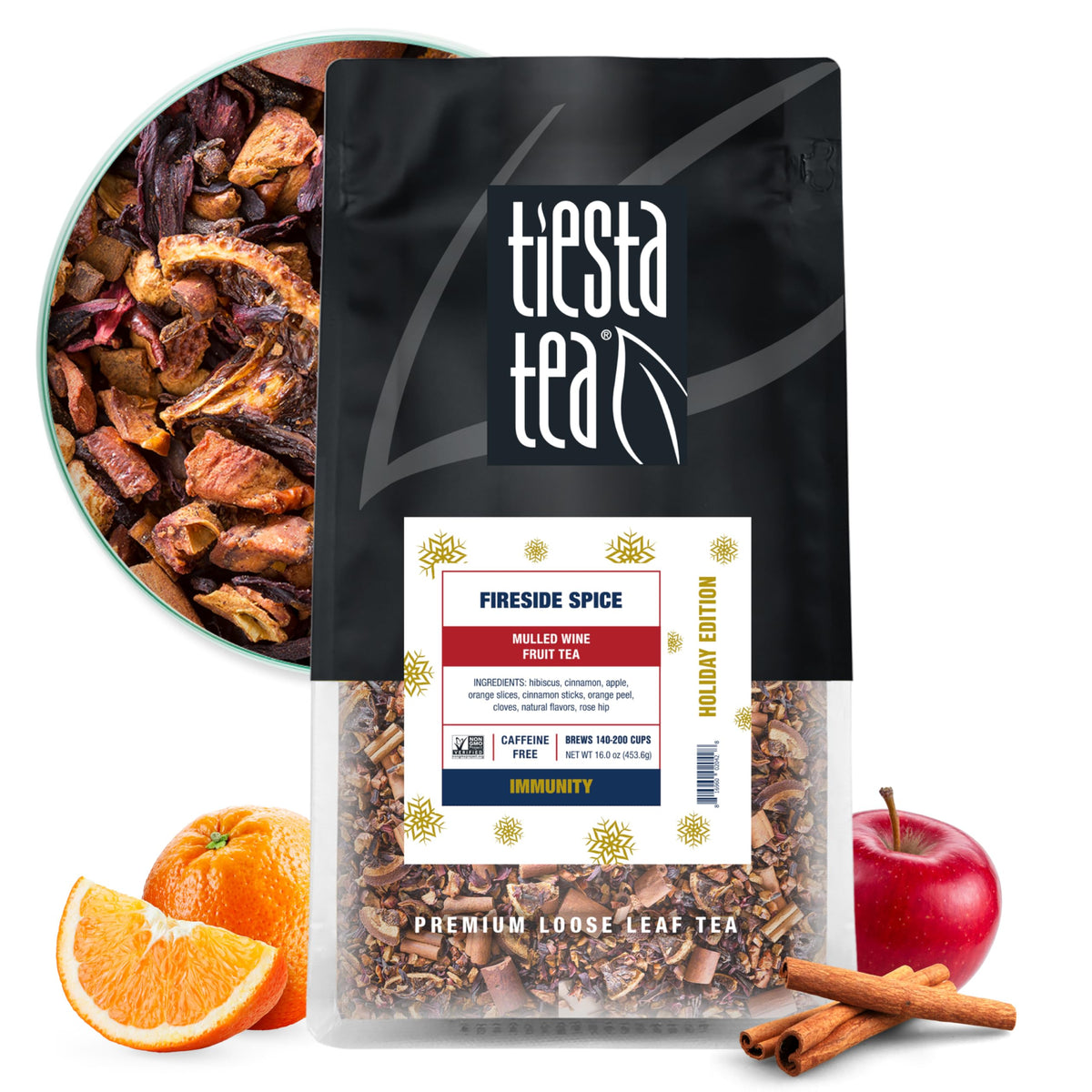 Tiesta Tea - Apple Cider, Loose Leaf, Caramel Apple Herbal Tea Blend, 4oz