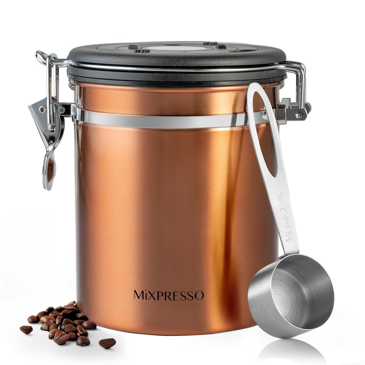 Mixpresso Coffee Canister, Airtight Coffee Bean Storage Container 16oz