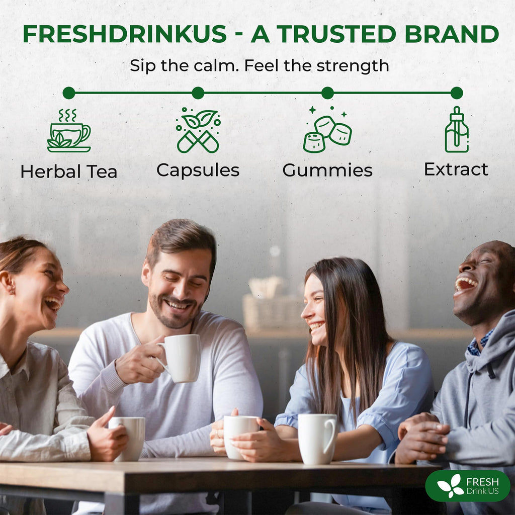 FreshDrinkUS, Oil-Reducing Herbal Tea – 75 Tea Bags | Blend of Winter Melon, Lotus Leaf, Ginger, Hawthorn, Gardenia Fruit, Rose, Cassia Seed & More | Naturally Caffeine-Free | Delicious Hot or Iced