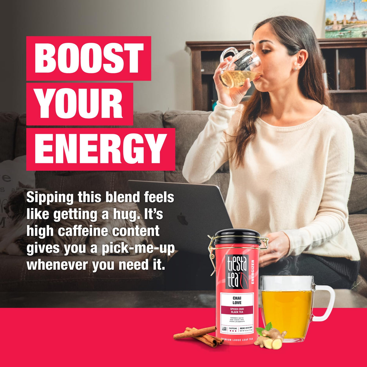 Tiesta Tea - Chai Love, Loose Leaf, Spiced Chai Black Tea, Premium Blend