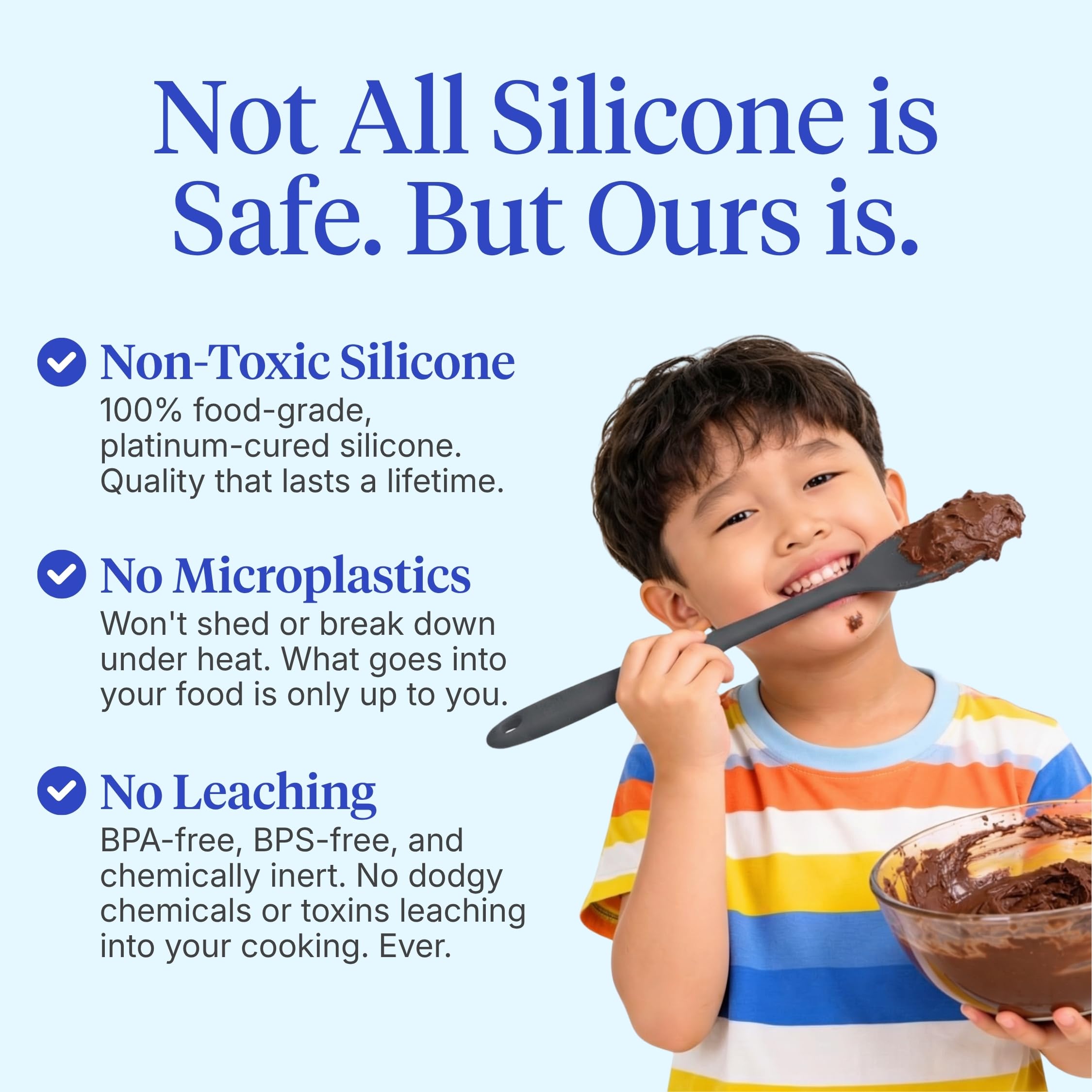 GIR 5-Piece Silicone Kitchen Utensils Set, Non-Toxic Cooking Utensils for Cooking and Baking, Heat Resistant, Food Grade, Dishwasher Safe Rubber Spatula, Ladle, Spoon - Charcoal