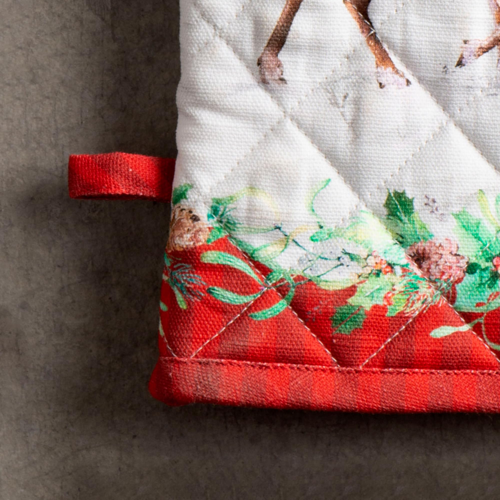Maison d'Hermine Oven Gloves 100% Cotton Oven Mitt (7" x 13", Pack of 1)