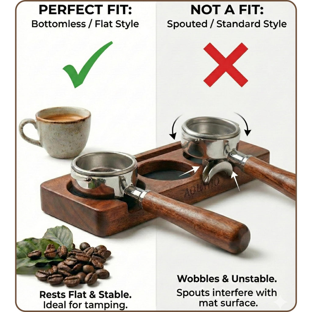 51-58 mm Compact Espresso Tamping Mat, Coffee Tamping Station
