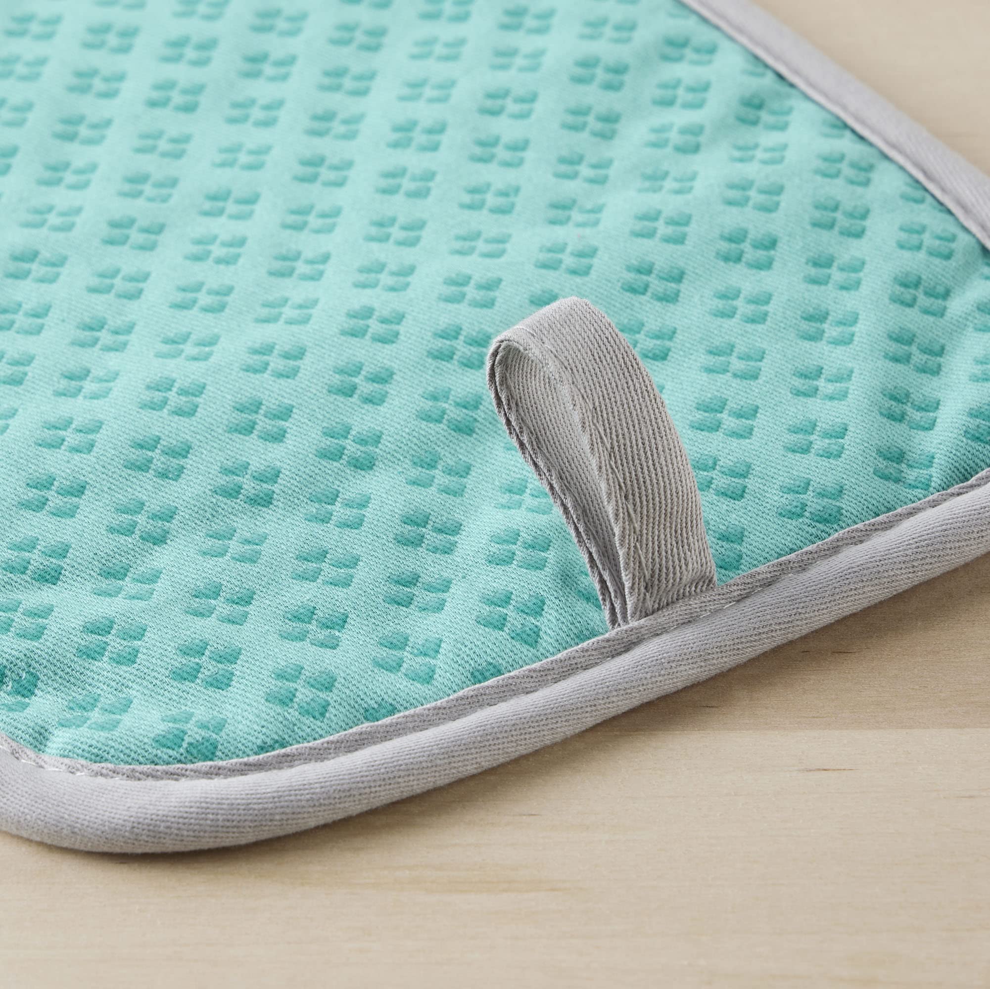 KitchenAid Asteroid Pot Holder 2-Pack Set, Aqua Sky, 7"x10"