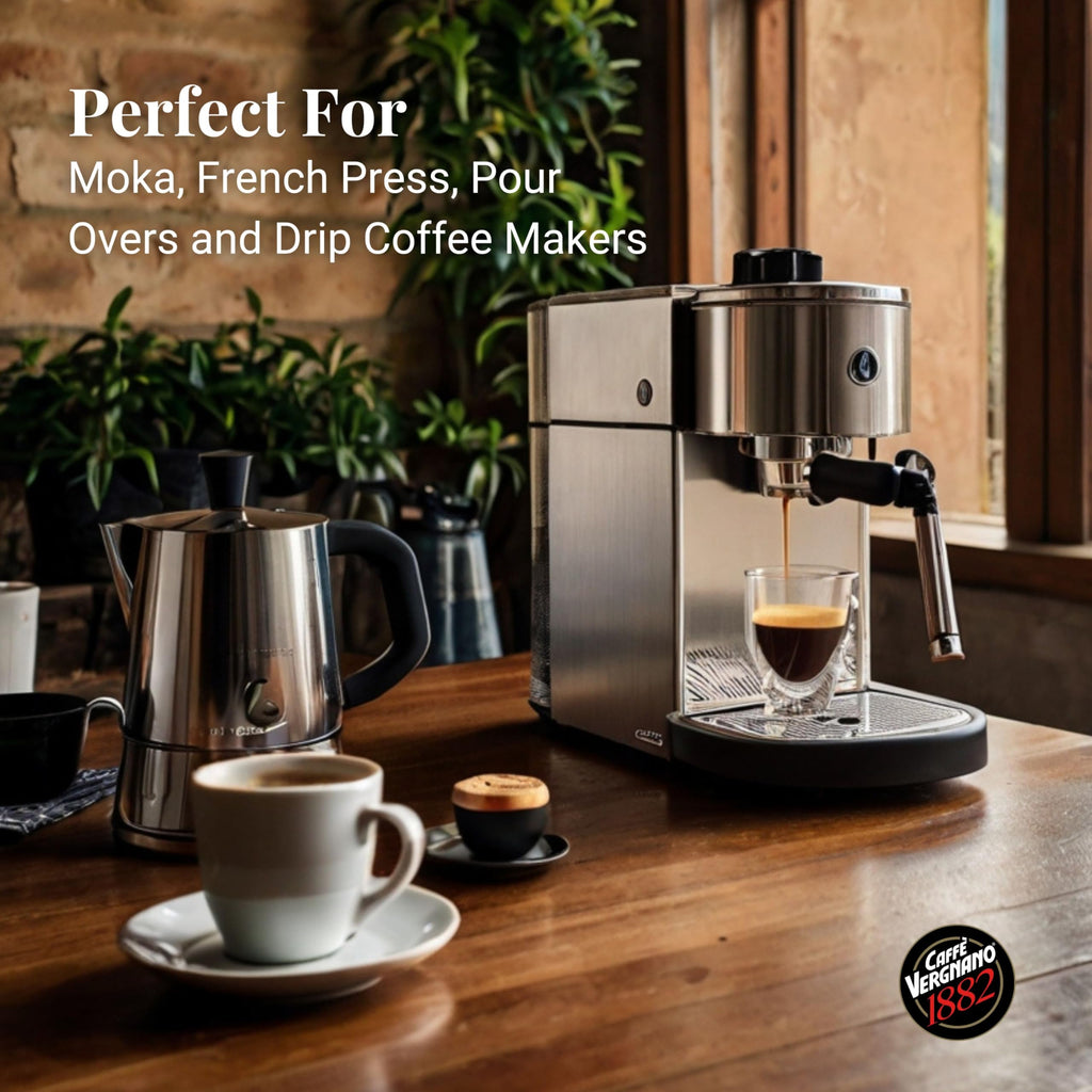 Caffe Vergnano Whole Bean Coffee, Espresso Beans, Antica Bottega
