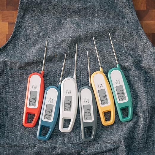 Lavatools Javelin® Ultra-Fast 2-Second Digital Instant Read Meat Thermometer for Grill and Cooking, 2.75" Probe, Compact Foldable Design, Large Display, IP65 Water Resistant, NSF Certified – Wasabi