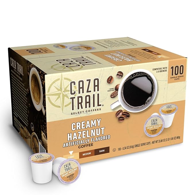 Caza Trail Coffee Pods, Blonde Roast, Single Serve (Packing May Vary)