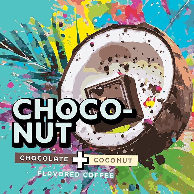 Java Factory Coffee Pods Chocolate and Coconut Coffee for Keurig K Cup Brewers, Choconut, 80 Count