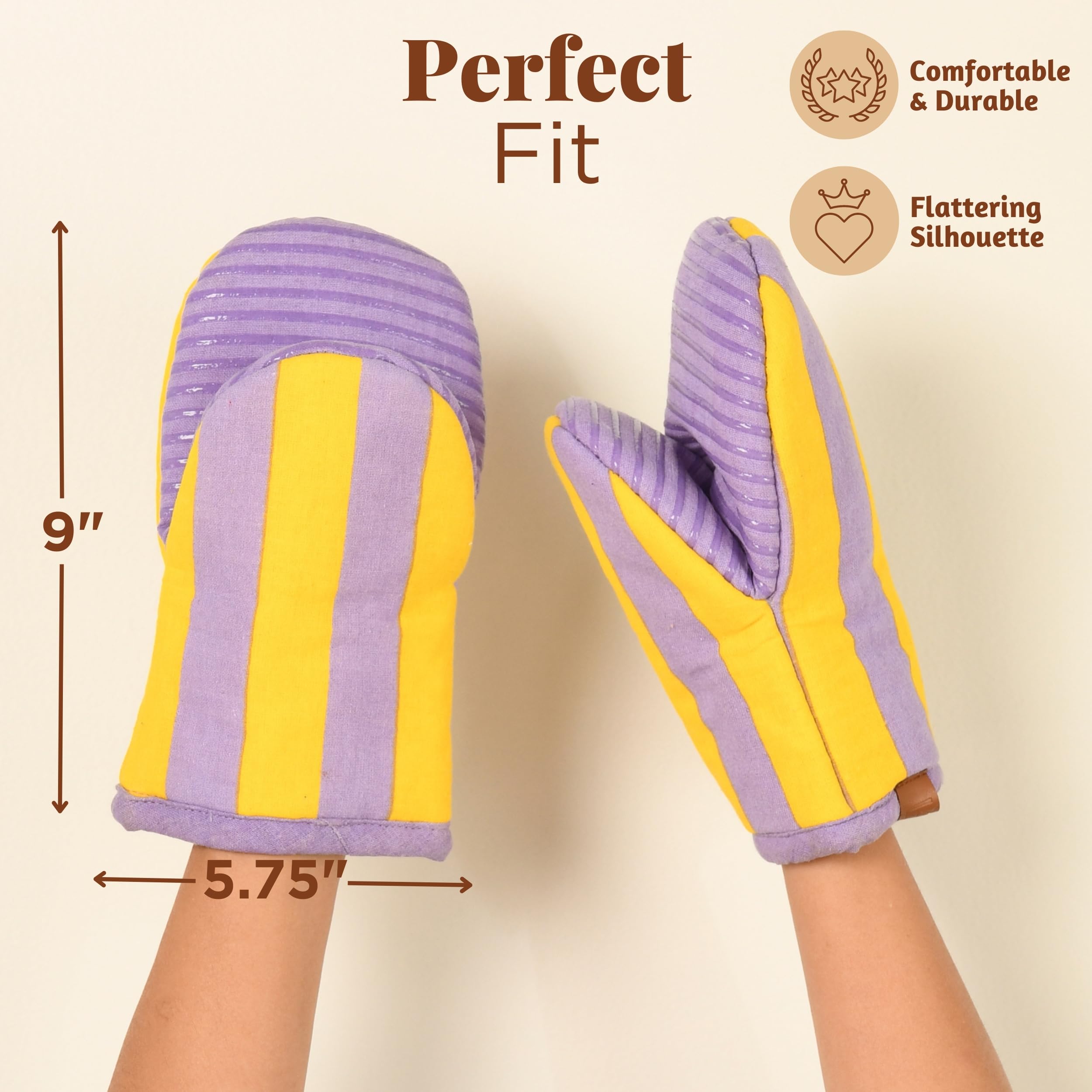 Folkulture Halloween Oven Mitts, Set of 2, Heat Resistant - (5.75"x9")