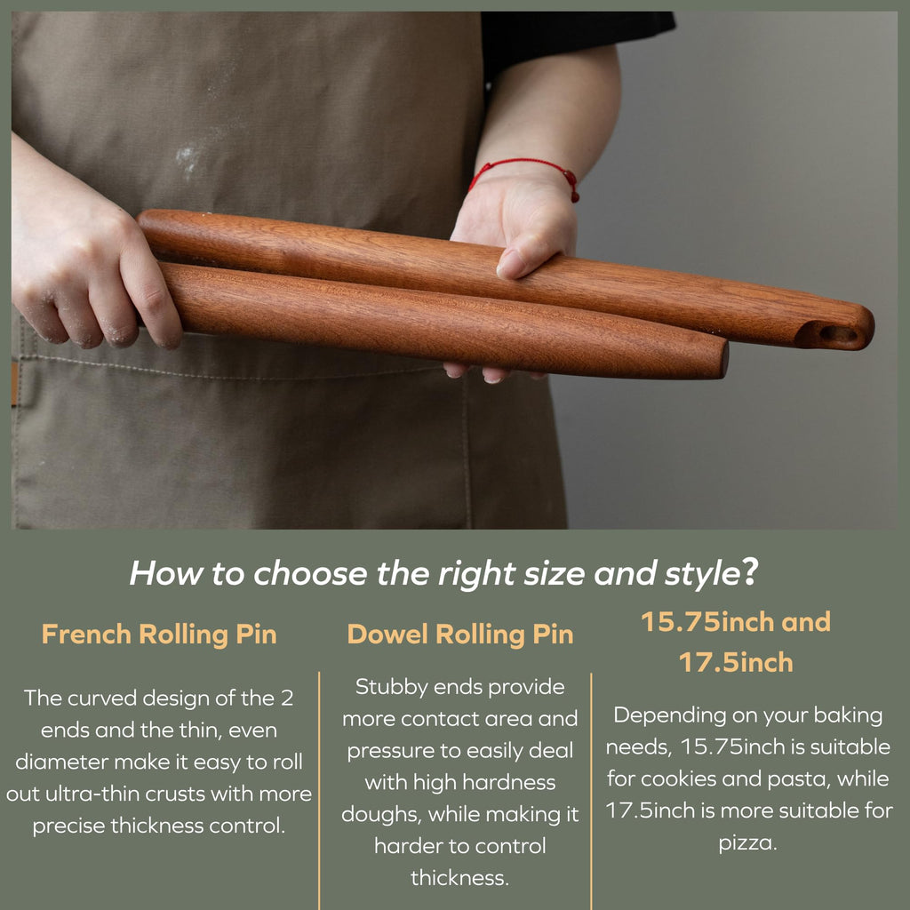 muso wood Sapele French Rolling Pin for Baking