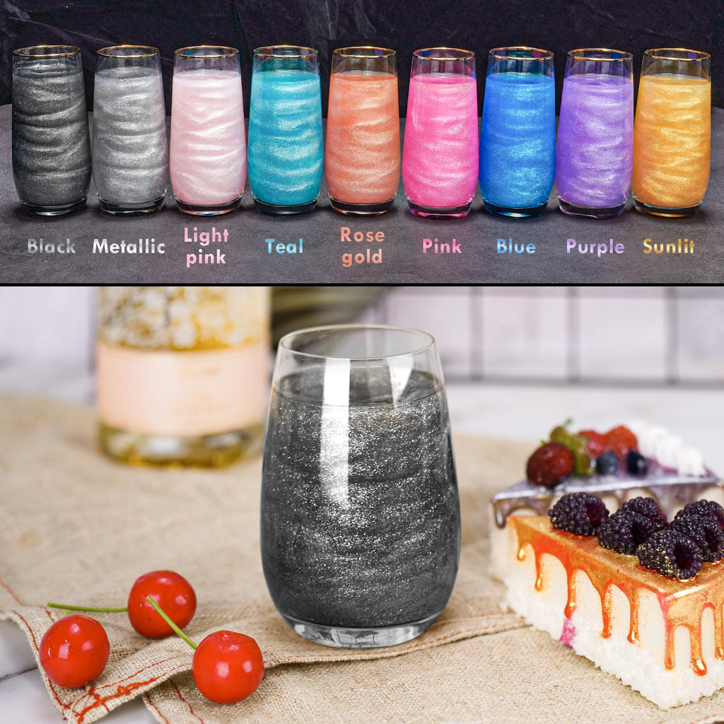 NiHome Edible Food-Grade Glitter Powder Glimmer Luster Dust for Drinks, 10g