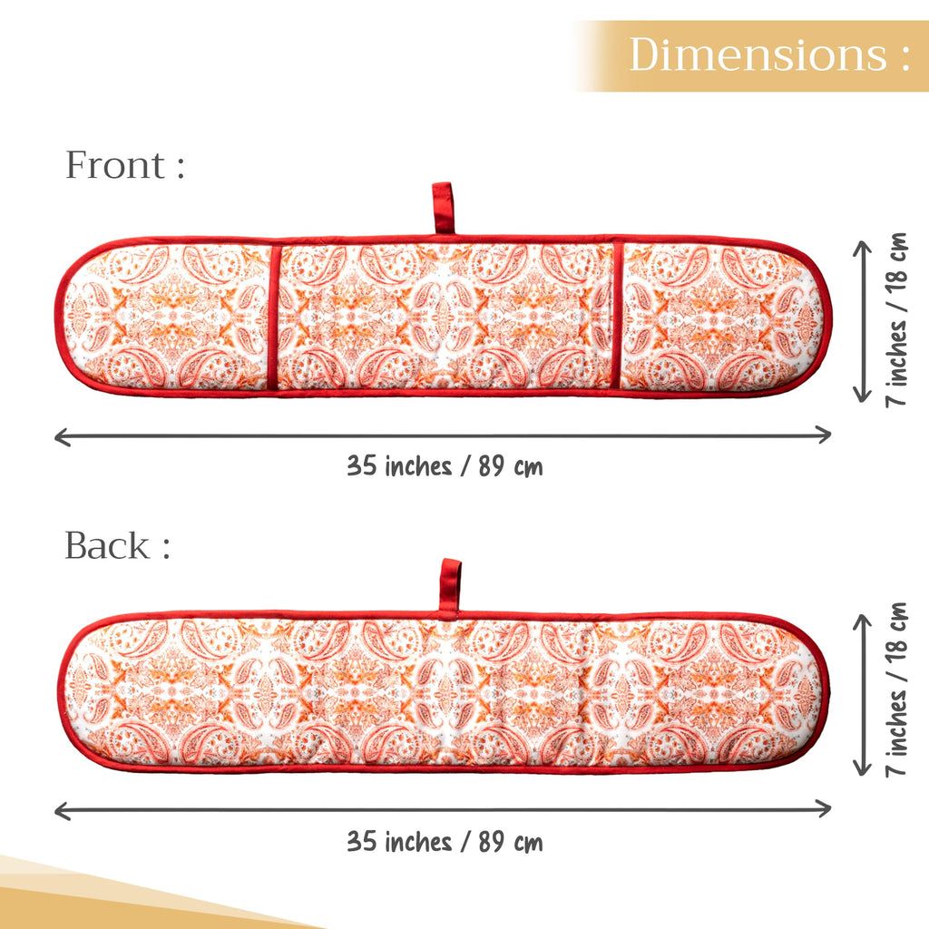Maison d' Hermine Double Oven Mitts 100% Cotton Double Oven Glove (7"x35")