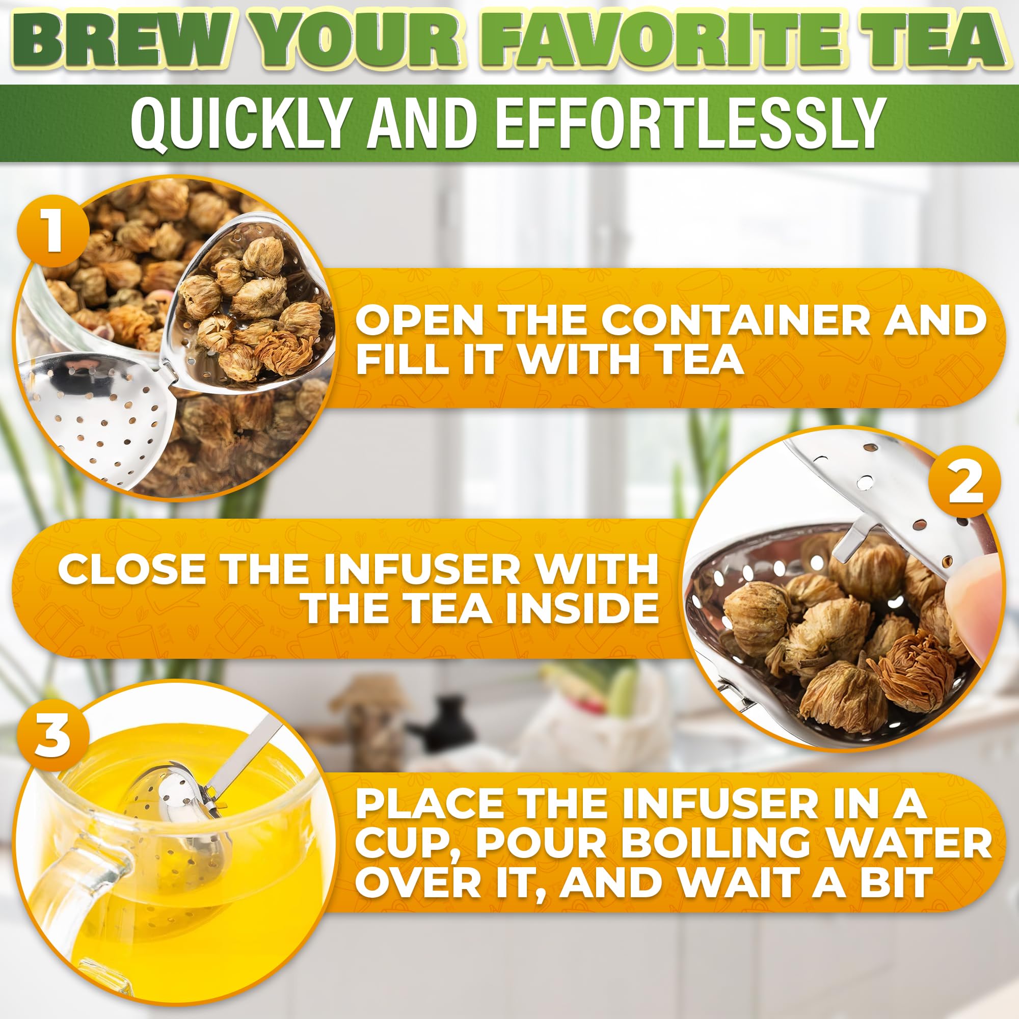 10 Pcs Heart Tea Infuser, 5.52 Inch, Stainless Steel Steeper