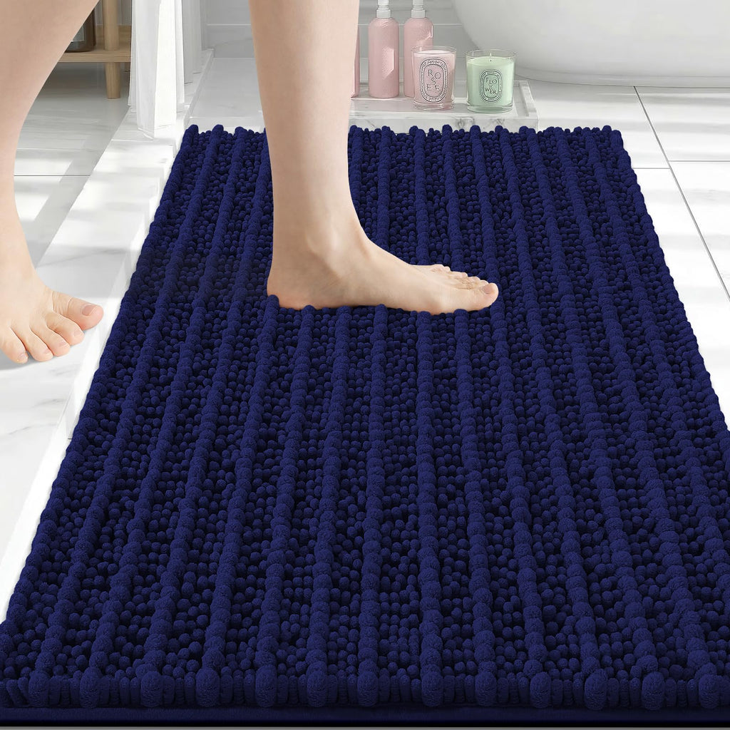 Arotive Bathroom Rugs Mat 34x21, Soft Absorbent Chenille Shaggy Bath Mat