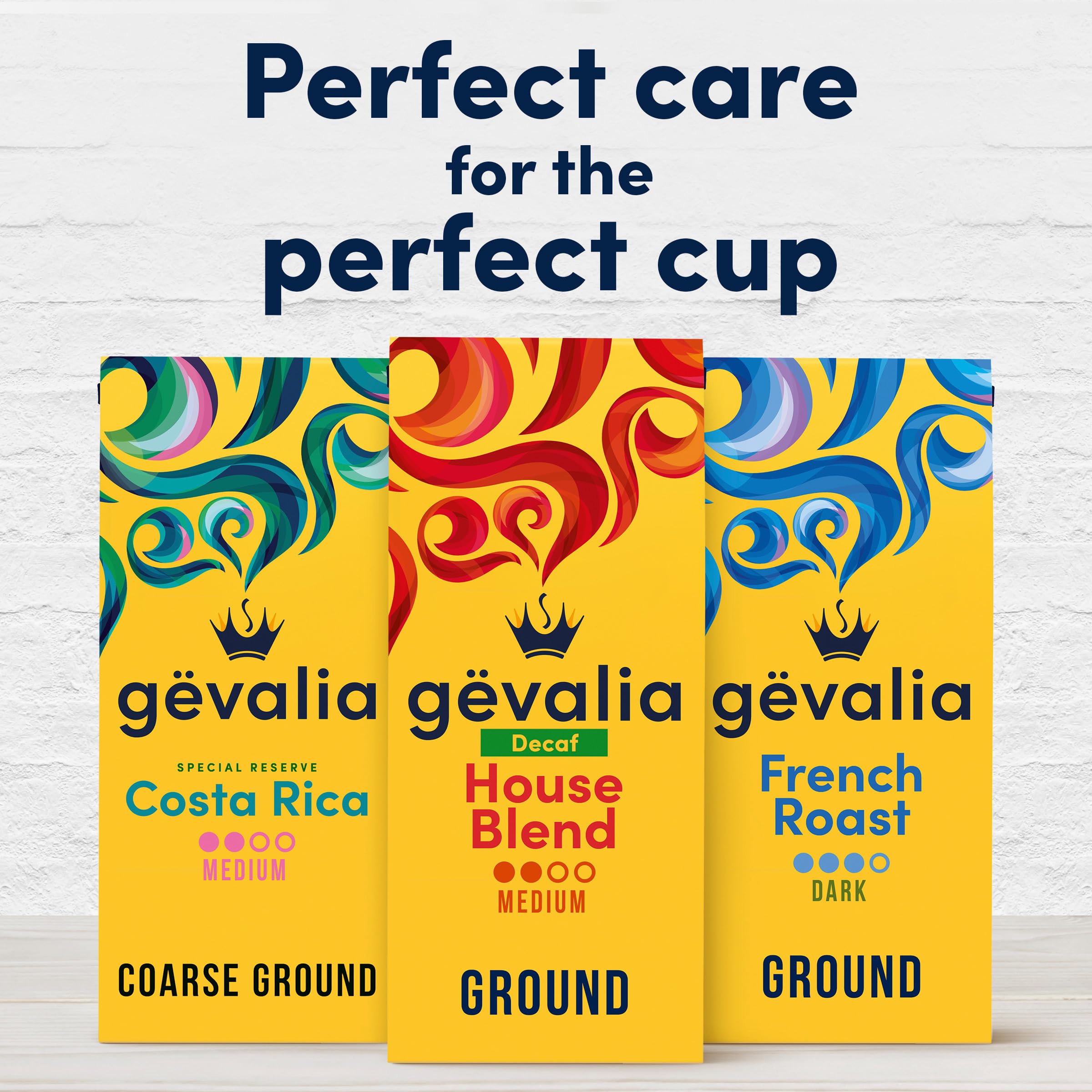 Gevalia Ground Coffee, House Blend Decaf Medium Roast, 12 oz Bag
