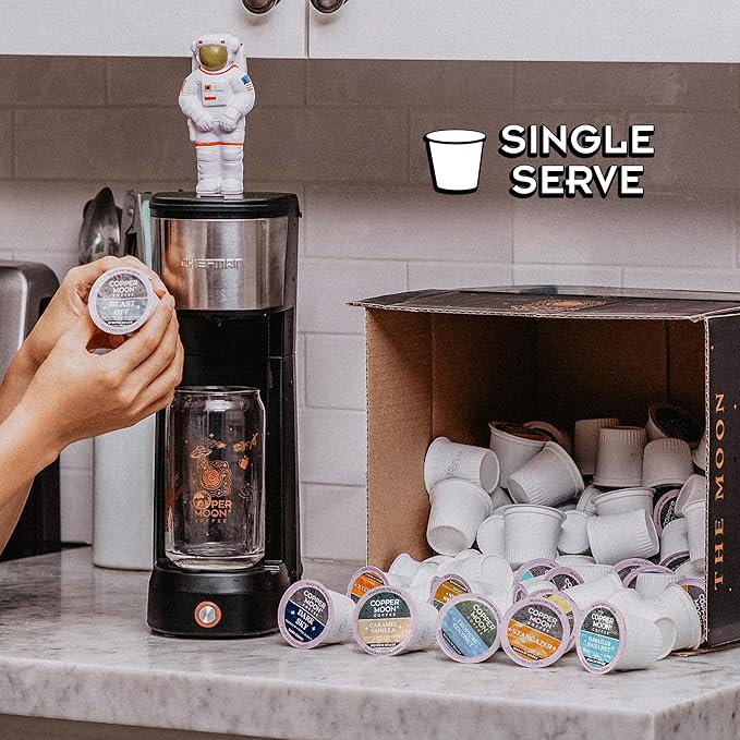 Copper Moon K-Cup Coffee Pods, Medium Roast Classic Brew Over Ice, 20 Count