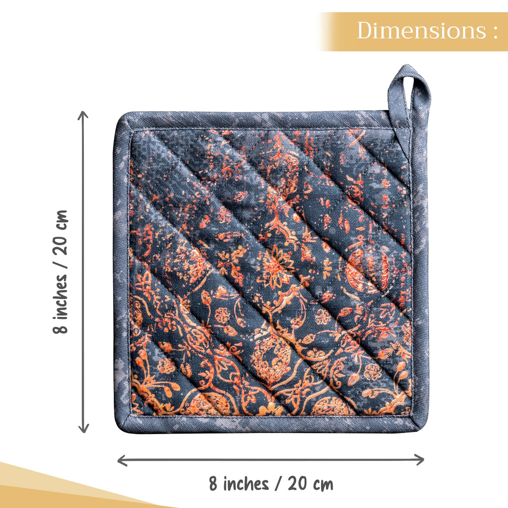 Maison d' Hermine Pot Holders 100% Cotton Potholders (8" x 8", Pack of 1)